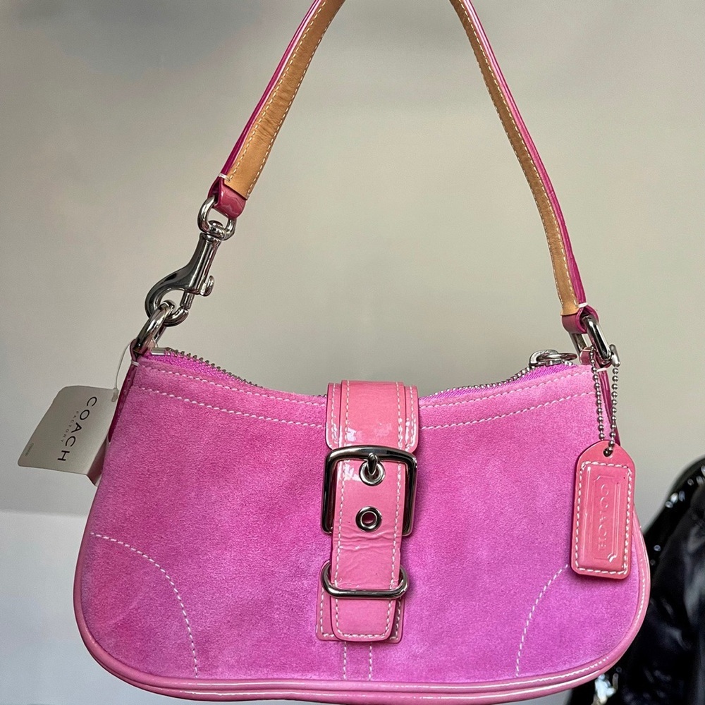 AUTHENTIC HOT PINK FUCHSIA 2004 COACH DEMI BAG